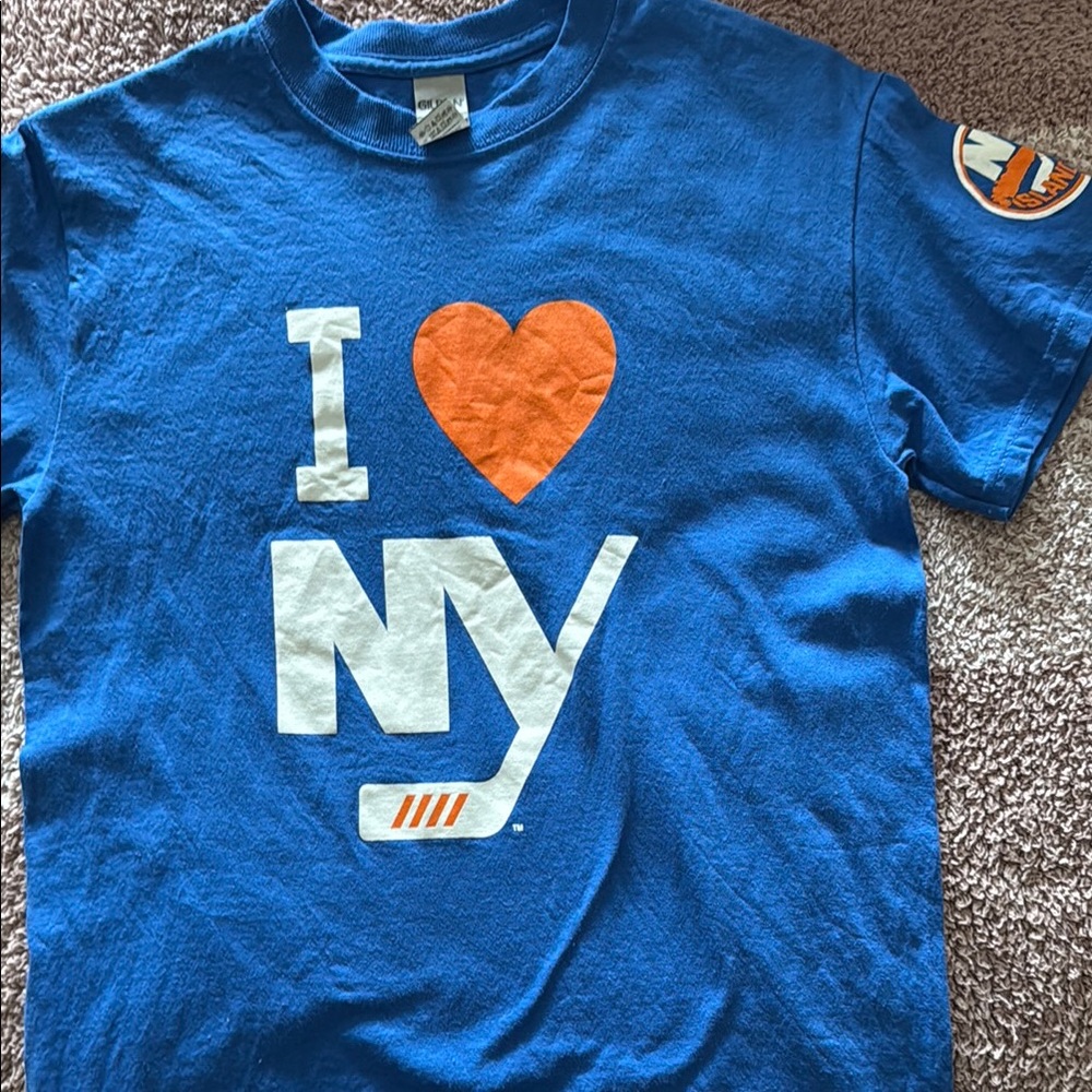 NY Islanders Blue 'I Love NY' unisex T-Shirt size small